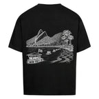 Brasilien Oversized T-Shirt in Schwarz mit großem Brasilien Artwork auf dem Rücken