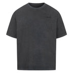 Brasilien Oversized T-Shirt in Washed Black mit dezentem Marie Atelier Frontprint