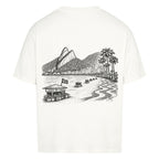 Brasilien Oversized T-Shirt in Weiß mit großem Brasilien Artwork-Rückenprint
